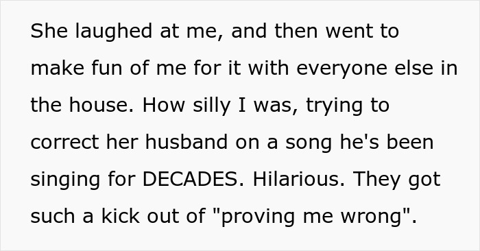 Narrative about being mocked in narcissistic MIL conflict Narrative about being mocked in narcissistic MIL conflict