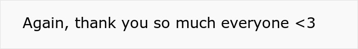 Text expressing gratitude to everyone for support Text expressing gratitude to everyone for support