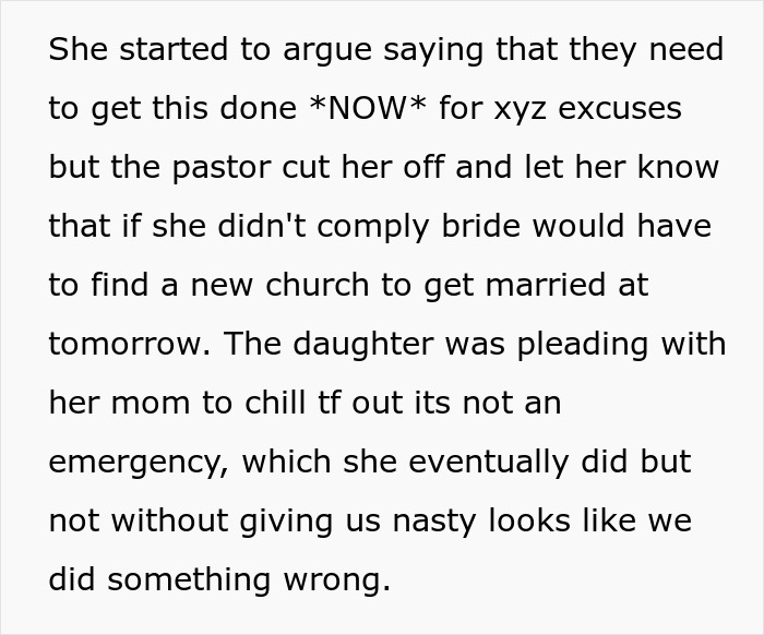 Woman crashes memorial service to decorate for wedding causing meltdown with pastor Woman crashes memorial service to decorate for wedding causing meltdown with pastor