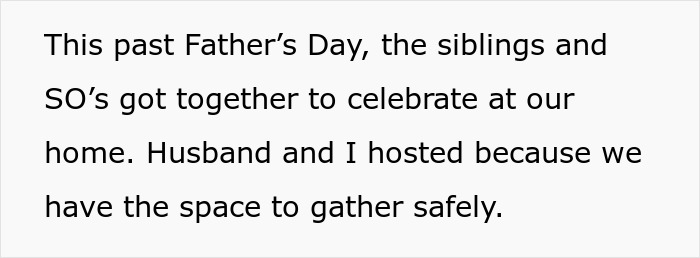 Couple hosting Father's Day gathering with siblings and significant others at home