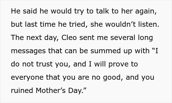 SIL Issues A Mother's Day Ultimatum, Follows Through With A Full Meltdown When It Gets Ignored SIL Issues A Mother's Day Ultimatum, Follows Through With A Full Meltdown When It Gets Ignored