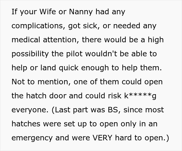 Dad warns about risks if wife or nanny needed medical attention mid-flight Dad warns about risks if wife or nanny needed medical attention mid-flight