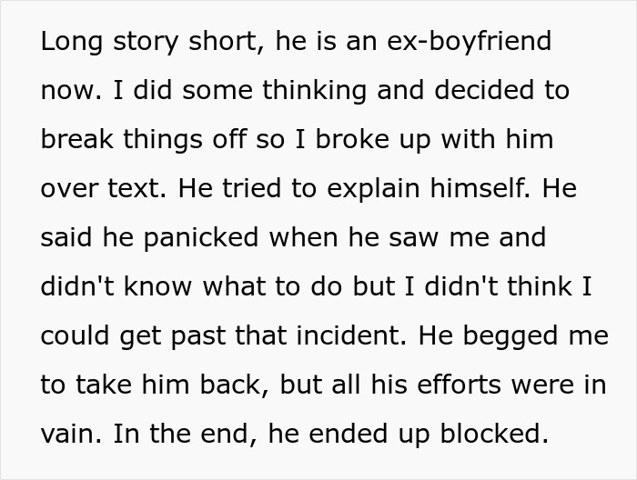 Text describing breakup with ableist boyfriend and being blocked Text describing breakup with ableist boyfriend and being blocked