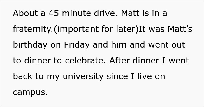 Text describing birthday dinner and boyfriend piñata relationship friends context Text describing birthday dinner and boyfriend piñata relationship friends context