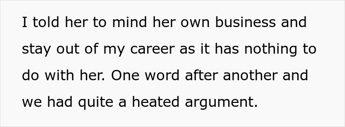 Text snippet: argument about career leading to person suspecting why they got violently sick.