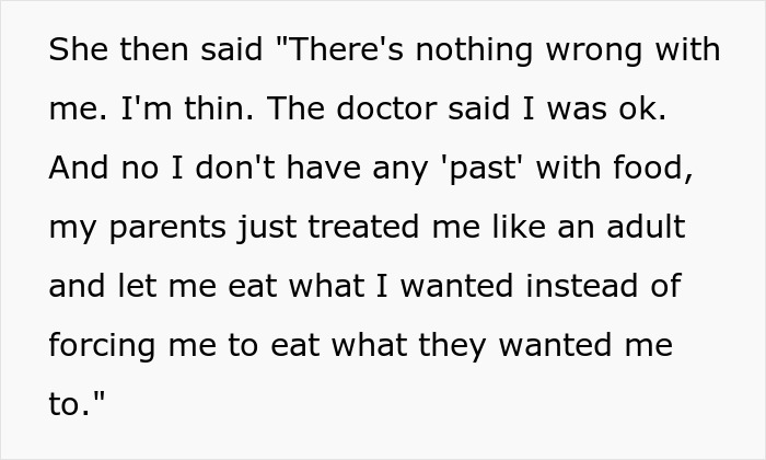 A screenshot of text where a picky eater girlfriend discusses her past with food and her relationship. A screenshot of text where a picky eater girlfriend discusses her past with food and her relationship.