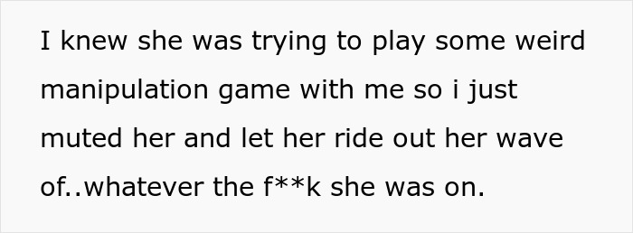 A screenshot of text about the bride's mom's manipulation game regarding the wedding.