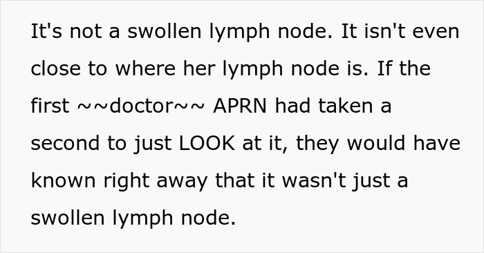 Nurse Dismisses 19YO's Symptoms And Sends Her Home, A Week Later, She Has Golf Ball-Sized Lump Nurse Dismisses 19YO's Symptoms And Sends Her Home, A Week Later, She Has Golf Ball-Sized Lump