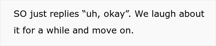 Text snippet: Couple's reaction to the bride's mom choosing church over the wedding and family photos.