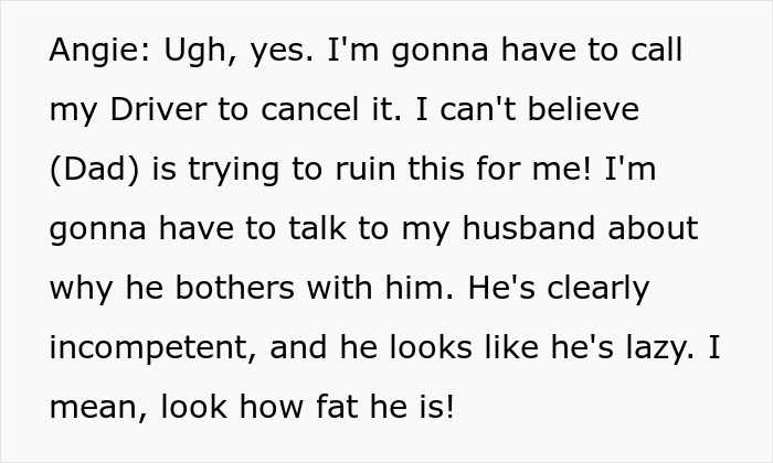 Rich mom cancels plans blaming dad for ruining night out Rich mom cancels plans blaming dad for ruining night out