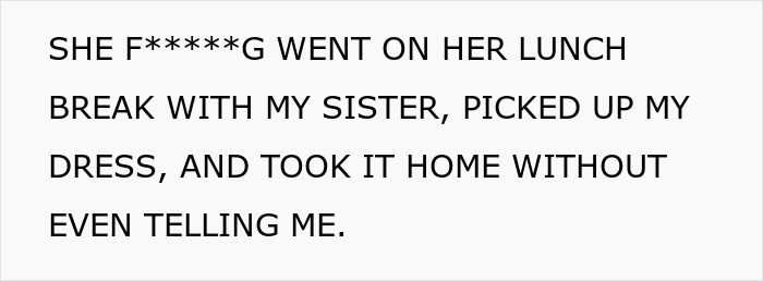 Mom Steals Bride's Wedding Dress, Has The Nerve To Lie When It's Literally Lying In Her House