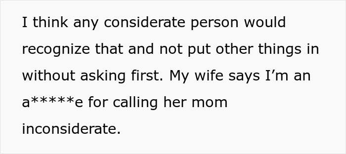 DIL calls MIL inconsiderate for allergen use, wife disagrees