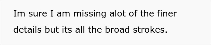 Text snippet acknowledging missing details but covering the broad strokes of an open marriage situation and regret. Text snippet acknowledging missing details but covering the broad strokes of an open marriage situation and regret.