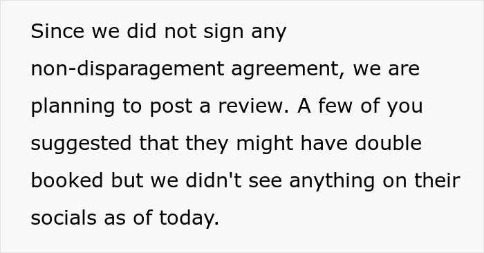 Bride plans to post review after canceled wedding coordinator dispute