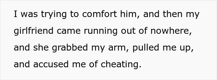 Straight Guy Bearhugs Male Friend Having Mental Breakdown, GF Accuses Him Of Cheating, He's Shocked