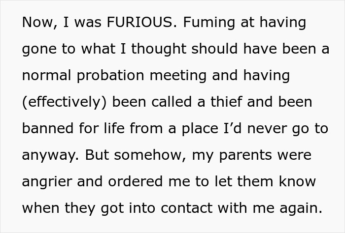 A man unjustly fired from his job, reflecting on being called a thief and getting banned for life.