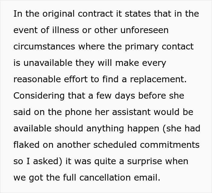Text about contract terms for coordinator replacement in unforeseen circumstances