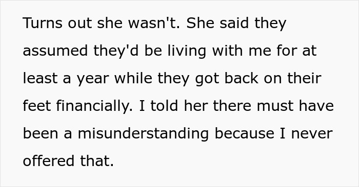 Woman buys her own home; her sister and family of 6 just assume it will be their abode as well.