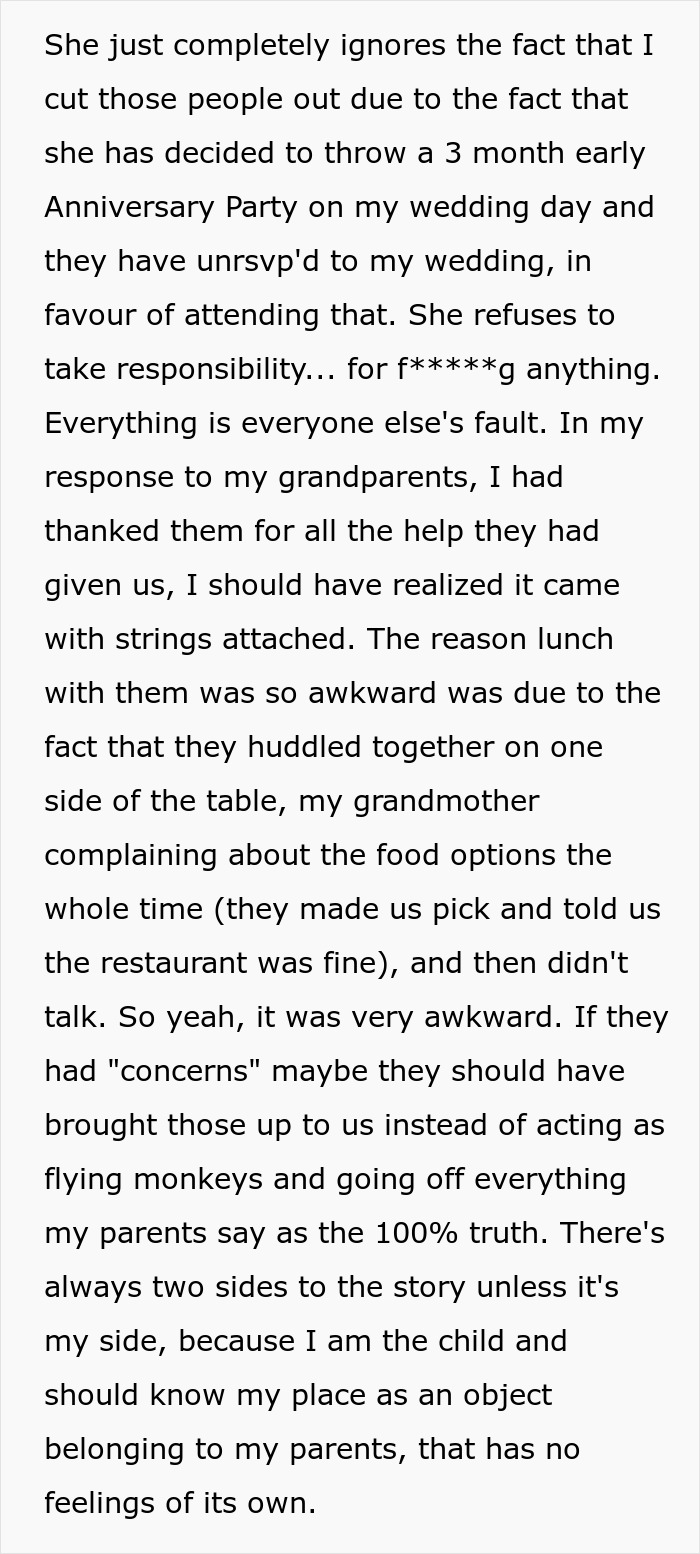 Woman Discovers Her Mom’s Secret Plans For Her Wedding Day, Cuts Off Every Family Member Involved Woman Discovers Her Mom’s Secret Plans For Her Wedding Day, Cuts Off Every Family Member Involved