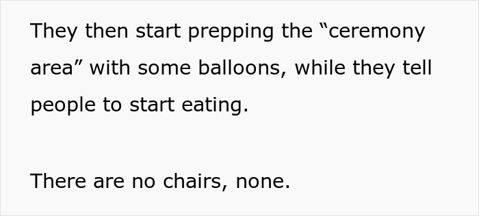 Wedding ceremony area prepped with balloons but no chairs provided Wedding ceremony area prepped with balloons but no chairs provided