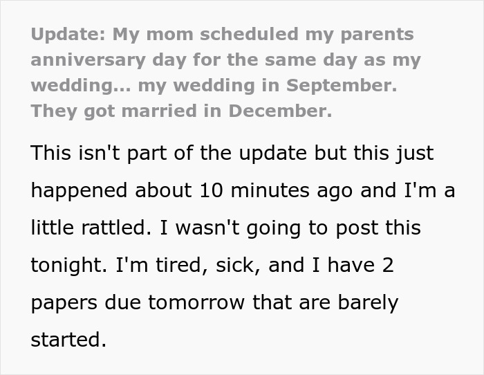 Woman Discovers Her Mom’s Secret Plans For Her Wedding Day, Cuts Off Every Family Member Involved Woman Discovers Her Mom’s Secret Plans For Her Wedding Day, Cuts Off Every Family Member Involved