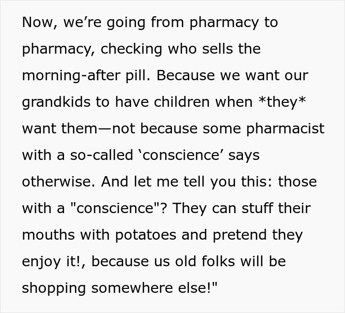 Senior citizen campaigns pharmacy access to morning-after pill Senior citizen campaigns pharmacy access to morning-after pill
