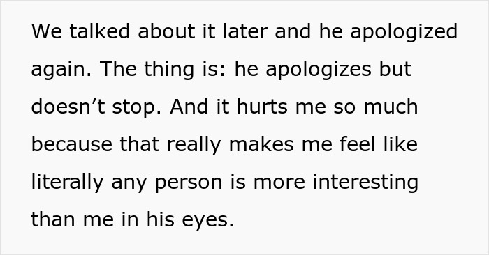 The woman sick of talkative fiancé who craves strangers attention, finally calls it quits. The woman sick of talkative fiancé who craves strangers attention, finally calls it quits.