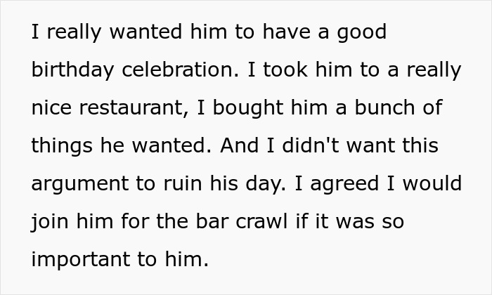Introverted girlfriend agrees to join the bar crawl for her boyfriend's birthday to avoid an argument and celebrate him. Introverted girlfriend agrees to join the bar crawl for her boyfriend's birthday to avoid an argument and celebrate him.