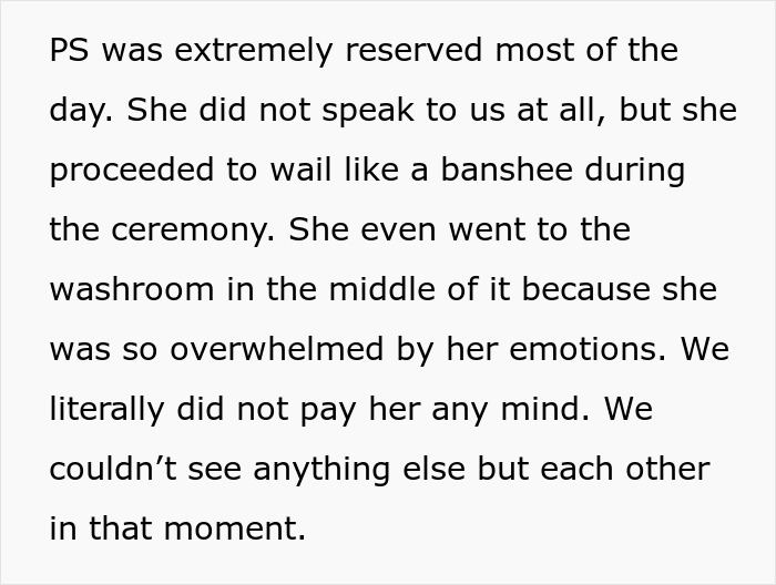 SIL Makes A Weird Demand For The Wedding: "Immediately Said No"