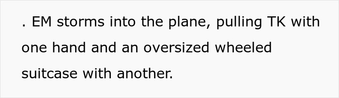 Woman storms onto plane pulling man and oversized wheeled suitcase Woman storms onto plane pulling man and oversized wheeled suitcase