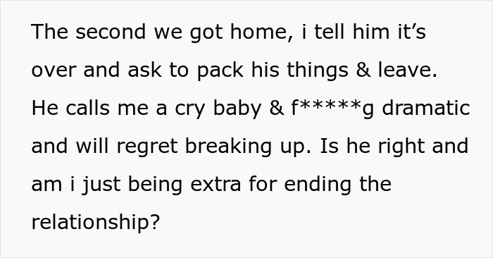 Guy Calls Fiancée A "Cry Baby" For Fussing Over Him Not Getting Her Lunch, Turns Out He's A Cheater Guy Calls Fiancée A "Cry Baby" For Fussing Over Him Not Getting Her Lunch, Turns Out He's A Cheater