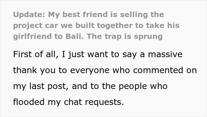 Guy Gets Betrayed By Friend After Putting His Heart And Soul To A Project Car They Were Working On Together Guy Gets Betrayed By Friend After Putting His Heart And Soul To A Project Car They Were Working On Together