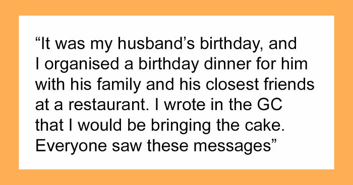 MIL Secretly Brings Her Own Cake To Son’s Birthday, Doesn’t Expect What Happens Next