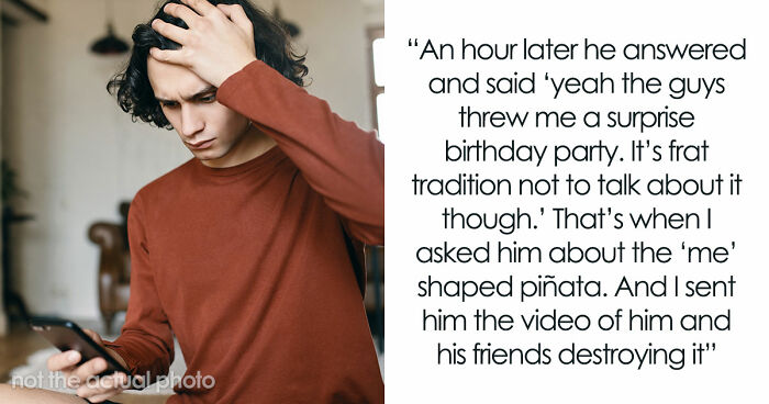 “[Would I Be The Jerk] If I Broke Up With My BF Because His Friends Got Him A ‘Me’ Shaped Piñata?”