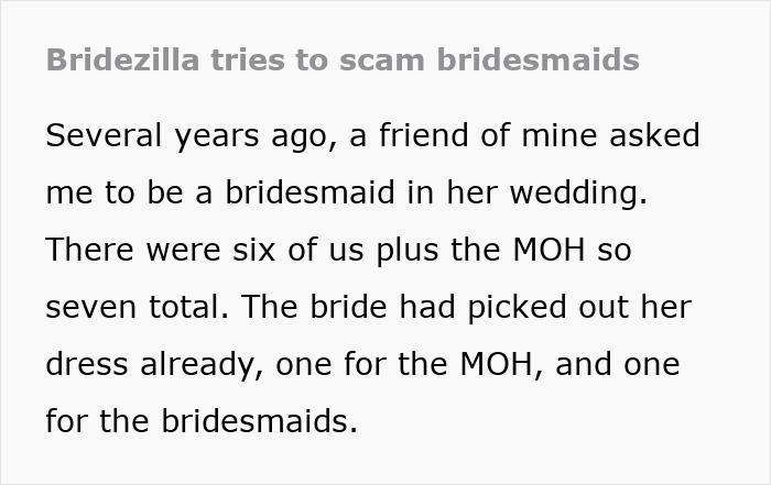 Bridesmaids Drop Out Of The Wedding After Accidentally Uncovering Bride’s Shocking Scam Bridesmaids Drop Out Of The Wedding After Accidentally Uncovering Bride’s Shocking Scam