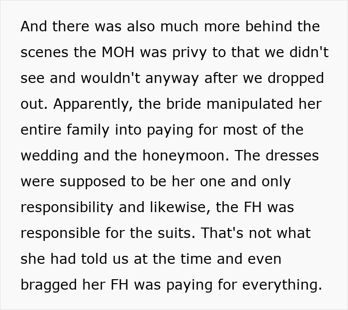 Bridesmaids Drop Out Of The Wedding After Accidentally Uncovering Bride’s Shocking Scam Bridesmaids Drop Out Of The Wedding After Accidentally Uncovering Bride’s Shocking Scam