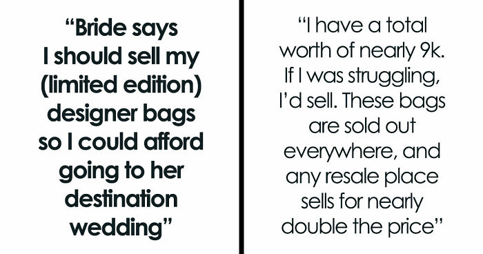Broke Woman Tells Bride She Can No Longer Afford Her Destination Wedding, Her Response Floors Her