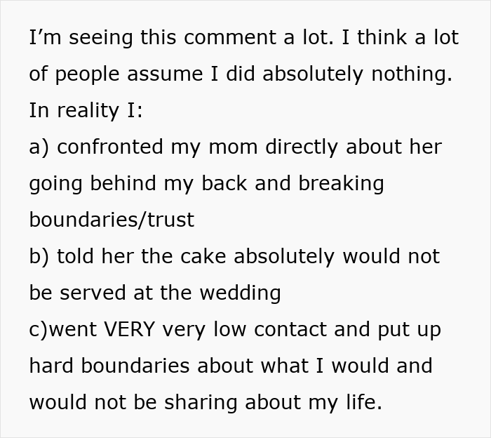 Bride shares wedding boundary advice after big mistake with mom Bride shares wedding boundary advice after big mistake with mom