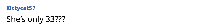 Comment questioning Miley Cyrus's age at 33 Comment questioning Miley Cyrus's age at 33