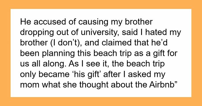 Parents Hijack Son’s Family Vacation Plans, Call Him Ungrateful When He Refuses To Go Along With It