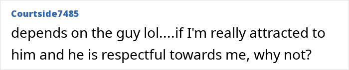 A social media user shares their bedroom confession, agreeing that attraction and respect are key factors.