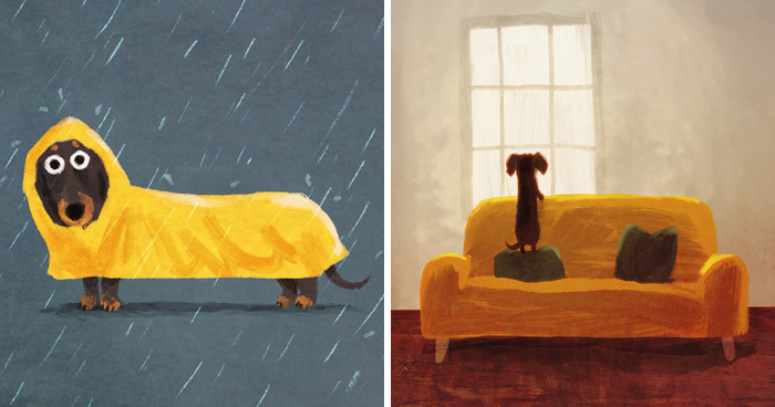 30 Charming Dog Illustrations That Prove Life Is More Fun With A Dog Around