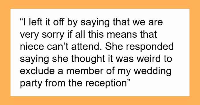 Childfree Wedding Leaves Family Baffled, They Can’t Believe What Bride Suggests