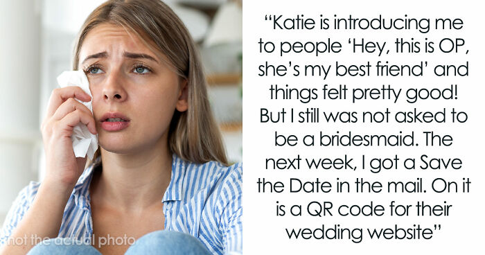 BFF Keeps Hinting Woman Will Be In Wedding Party Until A QR Code Reveals Eight Other Bridesmaids