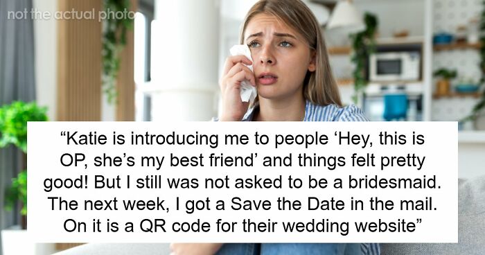 Lifelong BFF Keeps Dropping Bridesmaid Hints, But A QR Code At The Wedding Tells A Different Story
