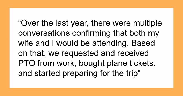Couple Arranges PTO And Travel For Destination Wedding, Then Groom Says There’s No Room For Wife