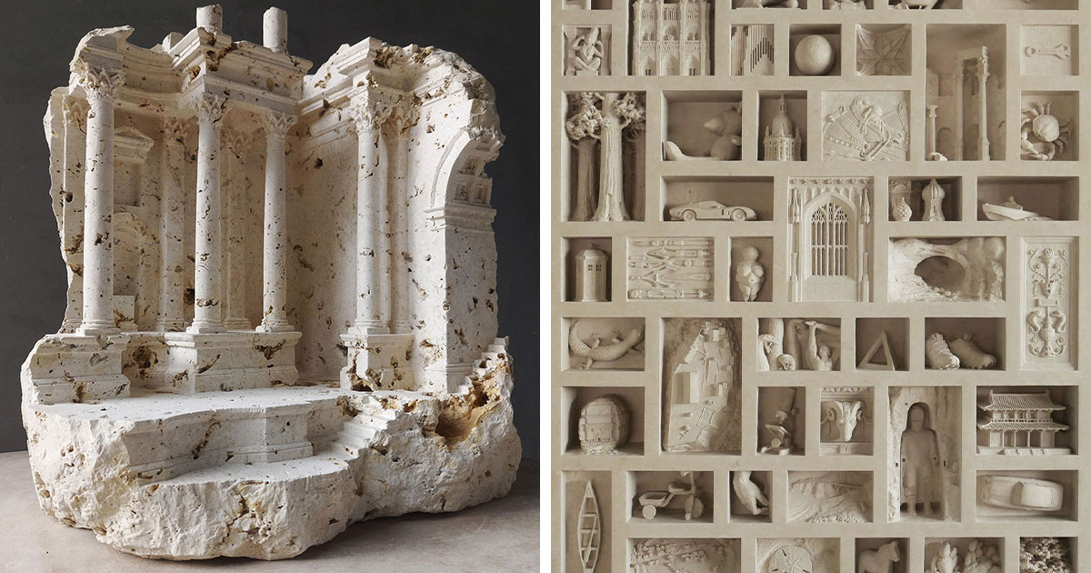This Artist Turns Blocks Of Stone Into Intricate Miniature Architectural Spaces (38 New Pics)