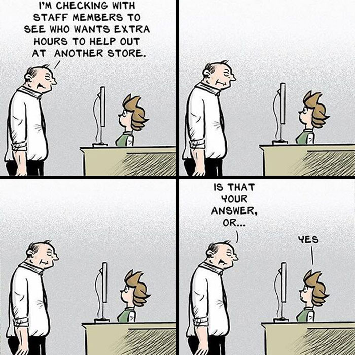 Artist Creates Humorous Comics About Retail Employees, And Here Are His 50 Recent Works