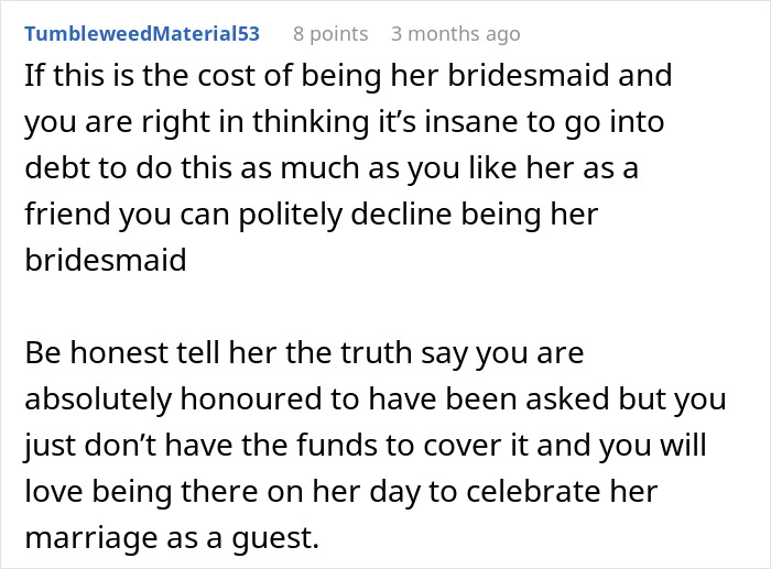 &ldquo;In This Economy?&rdquo;: Friend&rsquo;s Wedding Turns Into A Financial Nightmare For One Bridesmaid