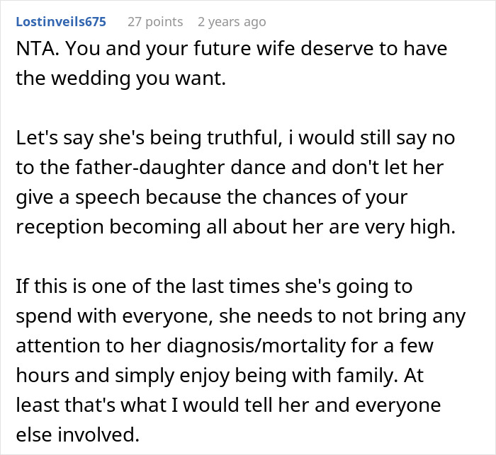Couple Gets Annoyed That SIL With Cancer Is Taking Away From Their Wedding, It's Way Worse Than That Couple Gets Annoyed That SIL With Cancer Is Taking Away From Their Wedding, It's Way Worse Than That
